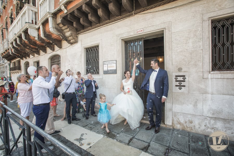 Intimate wedding in Venice Italy