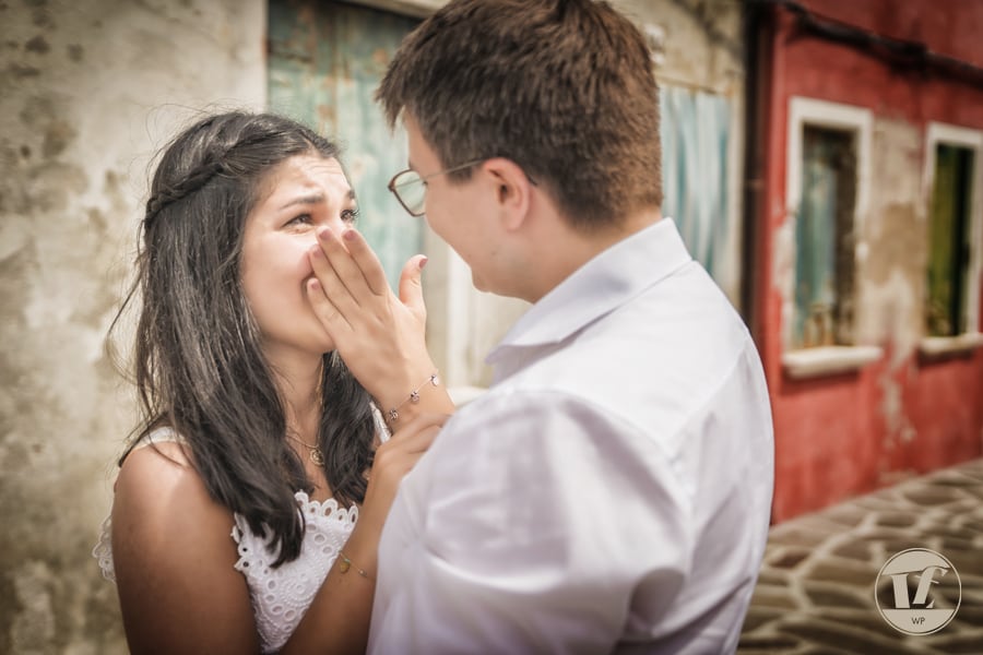 Burano surprise marriage proposal