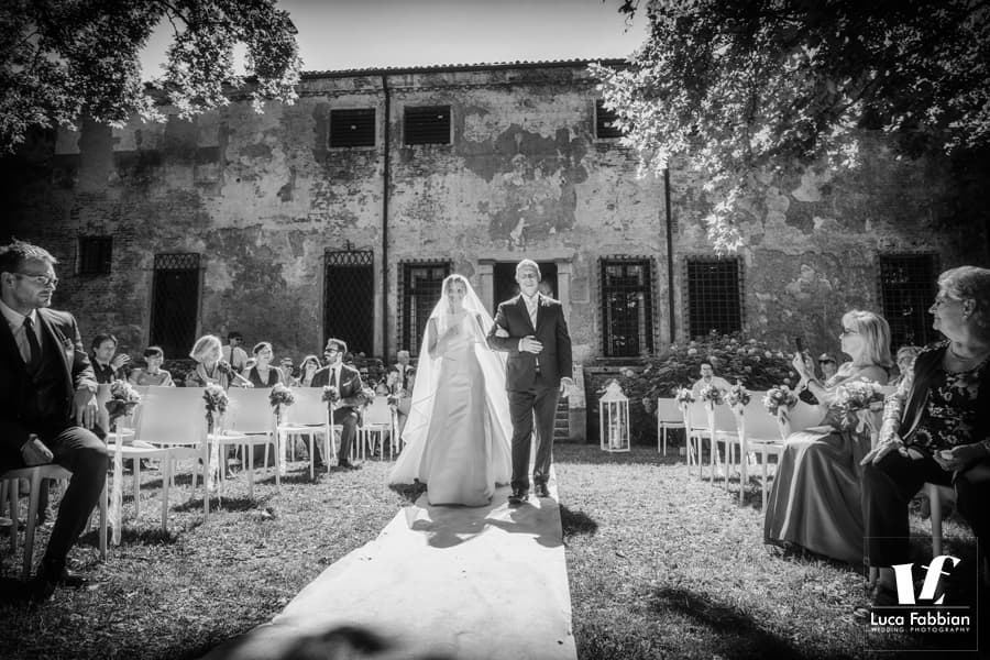 Wedding ceremony at villa Godi Piovene Vicenza