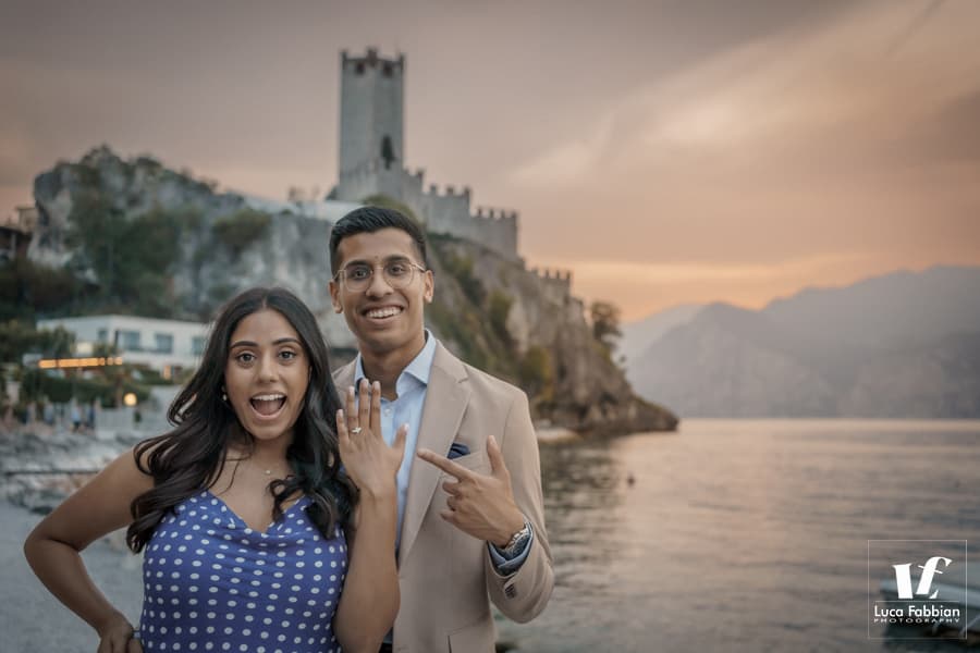 Proposal Photo Shoot at Malcesine