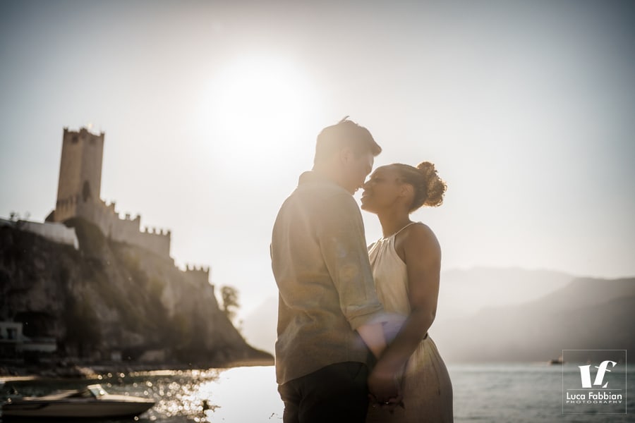 Malcesine castle post Wedding photoshoot